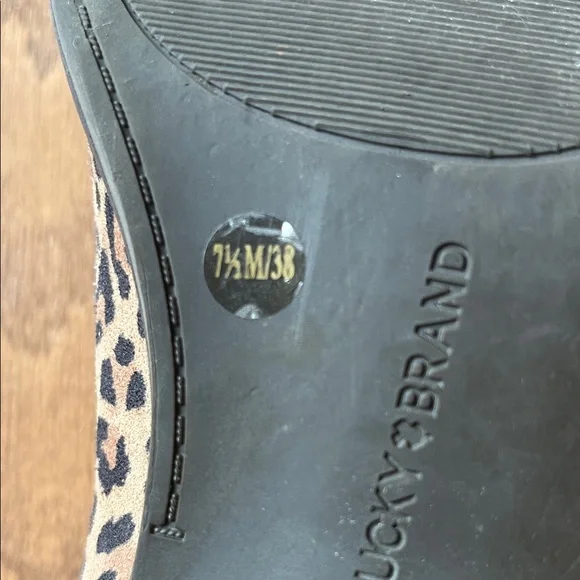 Lucky Brand Animal Print Ankle Boots - Picture 3 of 9